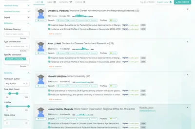 Finding candidates for vacancies