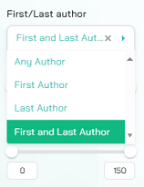 first and last author