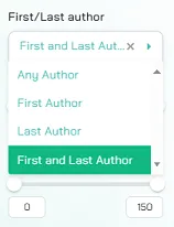first and last author