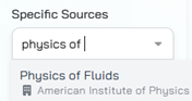 specific sources