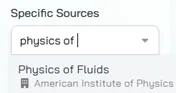 specific sources